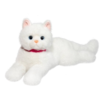 Alba the Stuffed DLux White Cat by Douglas