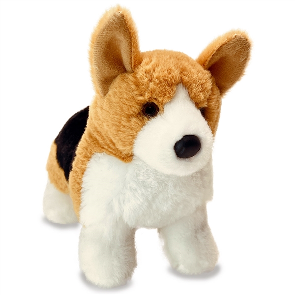 Shorty the Little Plush Tri-color Corgi by Douglas at Stuffed Safari
