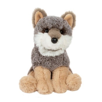 Mini Soft Albie the 6 Inch Plush Wolf by Douglas