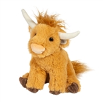 Mini Soft Scottie the 6 Inch Plush Highland Cow by Douglas