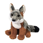 Soft Frankie the 9 Inch Plush Grey Fox by Douglas