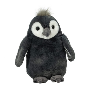 Soft Perrie the 9 Inch Plush Grey Penguin by Douglas
