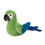 Mini Soft Jimmie the 7 Inch Plush Green Parrot by Douglas