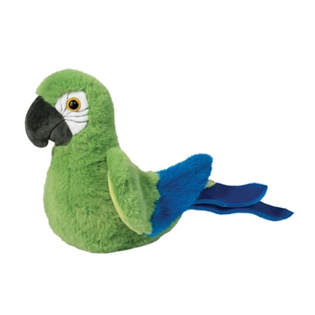 Mini Soft Jimmie the 7 Inch Plush Green Parrot by Douglas