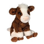Mini Soft Bessie the 7 Inch Plush Brown Cow by Douglas
