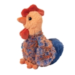 Mini Soft Chantillie the 6.5 Inch Plush Blue Lace Hen by Douglas