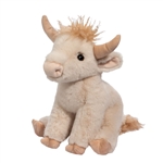 Super Soft Laddie the 12 Inch Plush Cream Highland Cow by Douglas