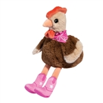 Cowgirl Chicken Stuffed Animal by Douglas