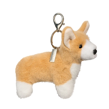Clip-On Stuffed Corgi Bag Charm by Douglas