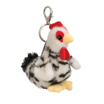 Clip-On Stuffed Chicken Bag Charm by Douglas