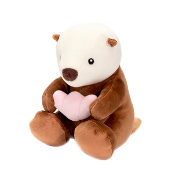 Pocket Huggables Squishy Plush Sea Otter Holding Shell by Fiesta