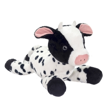 Jumbo Laydown 26 Inch Stuffed Cow by Fiesta