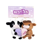 Besties Plush Cows Magnetic Bag Charms by Fiesta