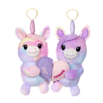 Besties Plush Unicorns Magnetic Bag Charms by Fiesta