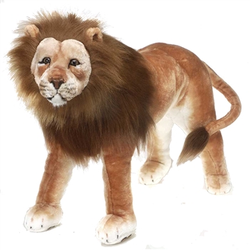 Stuffed Lion 36 Inch Ride-On Plush Animal by Fiesta