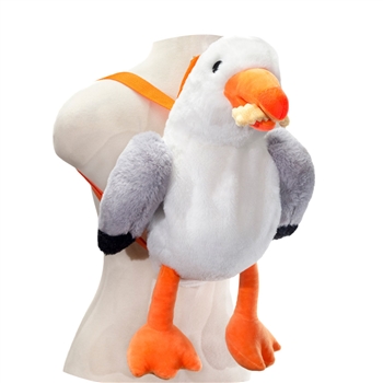 Plush Sunny Seagull Backpack by Fiesta