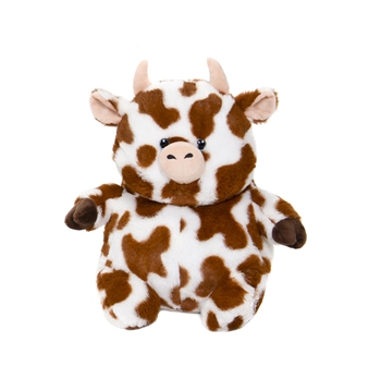 Chubby 14 Inch Cow Stuffed Animal by Fiesta