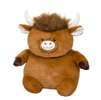 Chubby 14 Inch Longhorn Cow Stuffed Animal by Fiesta