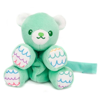 Huggy Huggables Baby Safe Floppy Plush Bear Pacifier Holder by Fiesta