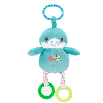 Huggy Huggables Baby Safe Plush Dinosaur Activity Toy with Sound by Fiesta