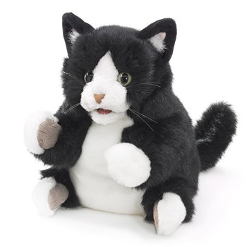 Full Body Tuxedo Kitten Puppet by Folkmanis Puppets