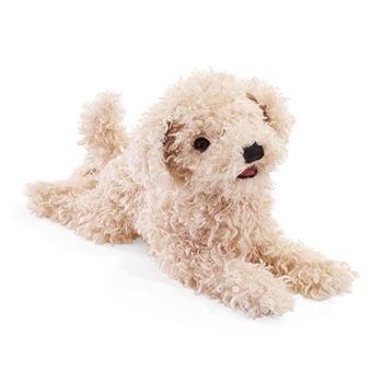 Full Body White Poodle Puppy Puppet by Folkmanis Puppets