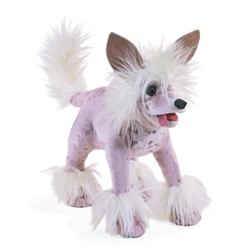 Full Body Chinese Crested Dog Puppet by Folkmanis Puppets