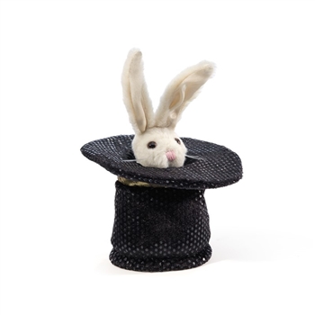Magic Hat with Rabbit Finger Puppet by Folkmanis Puppets
