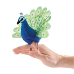 Mini Peacock Finger Puppet by Folkmanis Puppets