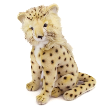 Handcrafted 14 Inch Lifelike Cheetah Cub Stuffed Animal by Hansa