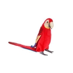 Handcrafted 29 Inch Lifelike Scarlet Macaw Stuffed Animal by Hansa