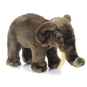 Handcrafted 12 Inch Lifelike Asian Elephant Stuffed Animal by Hansa