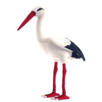 Handcrafted 17 Inch Lifelike Stork Stuffed Animal by Hansa