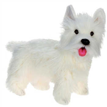 Lifelike West Highland Terrier Stuffed Animal by Hansa