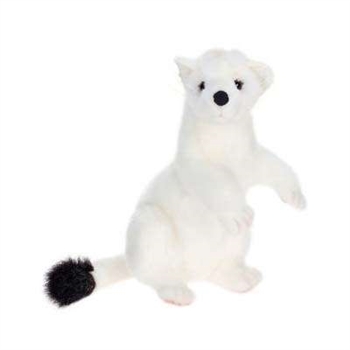 Handcrafted 12 Inch Lifelike Ermine Stuffed Animal by Hansa