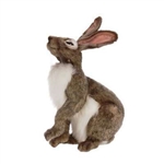 Handcrafted 9 Inch Lifelike Jack Rabbit Stuffed Animal by Hansa