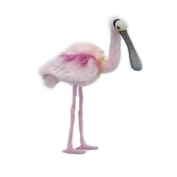 Handcrafted Lifelike Spoonbill Bird Stuffed Animal by Hansa