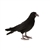 Lifelike Black Crow Stuffed Animal by Hansa