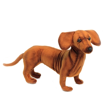 Lifelike Dachshund Stuffed Animal by Hansa