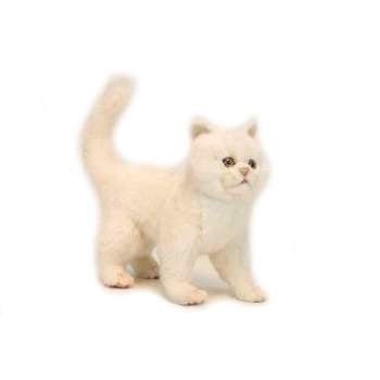 Handcrafted 11.5 Inch Lifelike Cream Kitten Stuffed Animal by Hansa