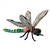 Lifelike Dragonfly Stuffed Animal by Hansa