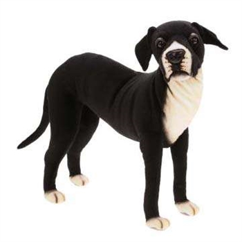Handcrafted 25 Inch Lifelike Great Dane Stuffed Animal Dog by Hansa