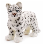 Handcrafted 15 Inch Lifelike Standing Snow Leopard Stuffed Animal by Hansa