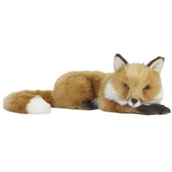 Handcrafted 21 Inch Lifelike Fox Stuffed Animal by Hansa