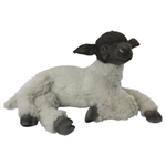 Handcrafted 18 Inch Lifelike Blackface Sheep Stuffed Animal by Hansa