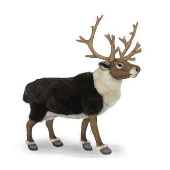 Handcrafted 15 Inch Lifelike Nordic Reindeer Stuffed Animal by Hansa