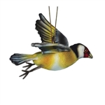 Handcrafted 8 Inch Lifelike Goldfinch Stuffed Animal by Hansa