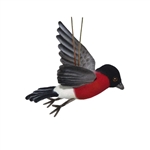 Handcrafted 8 Inch Lifelike Bull Finch Stuffed Animal by Hansa
