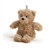 Curly Brown Bear Bag Charm Stuffed Animal by Warmies
