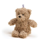 Curly Brown Bear Bag Charm Stuffed Animal by Warmies